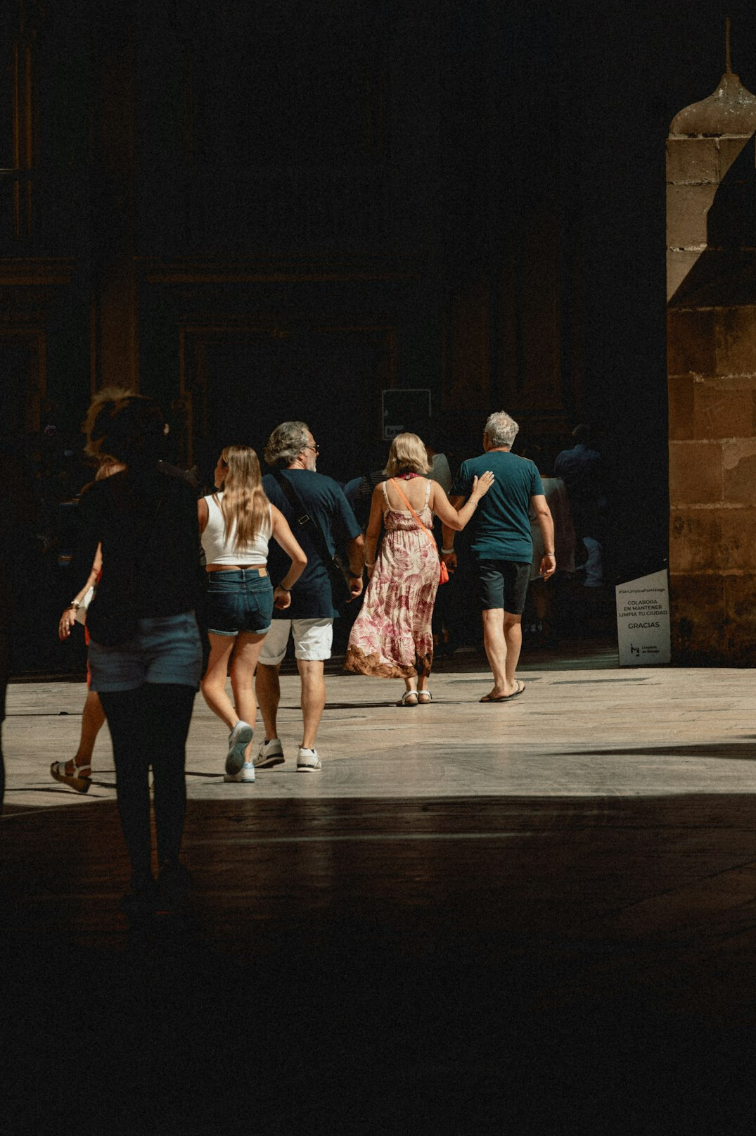 Fashion runway with models walking during a show
